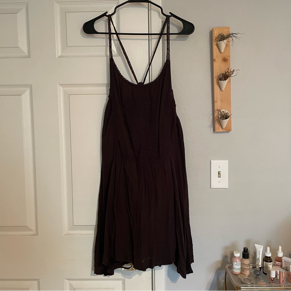 Black Billabong Embroidered Dress